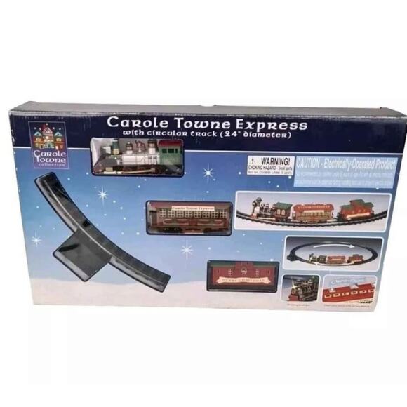 Lemax 2006 Carole Towne Express Holiday Village Train Set w/ 24” Circular Track - Picture 1 of 4